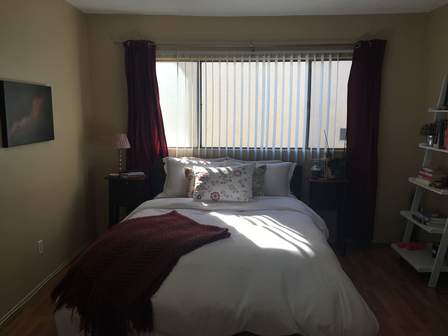 Queen sized bed