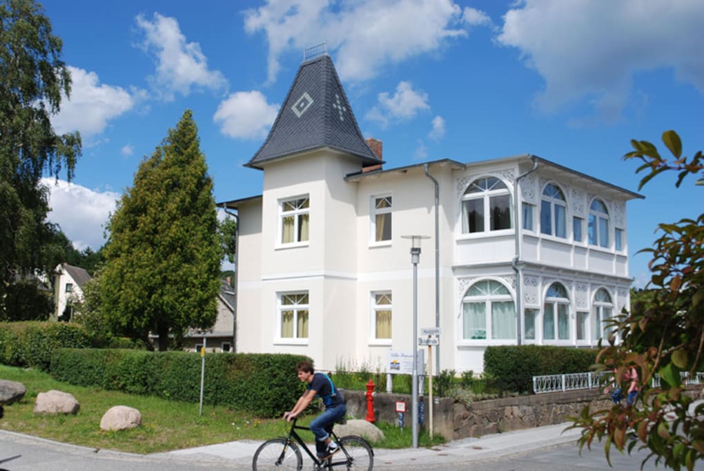 The House View of Villa Sanssouci in the Baltic Sea resort Sellin.