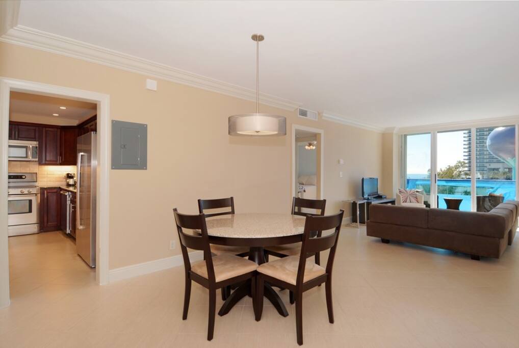 Kitchen and living room