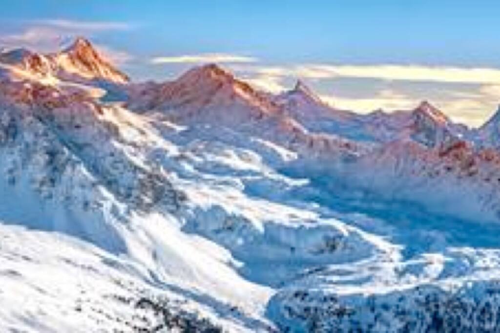 View from St. Luc ski slopes