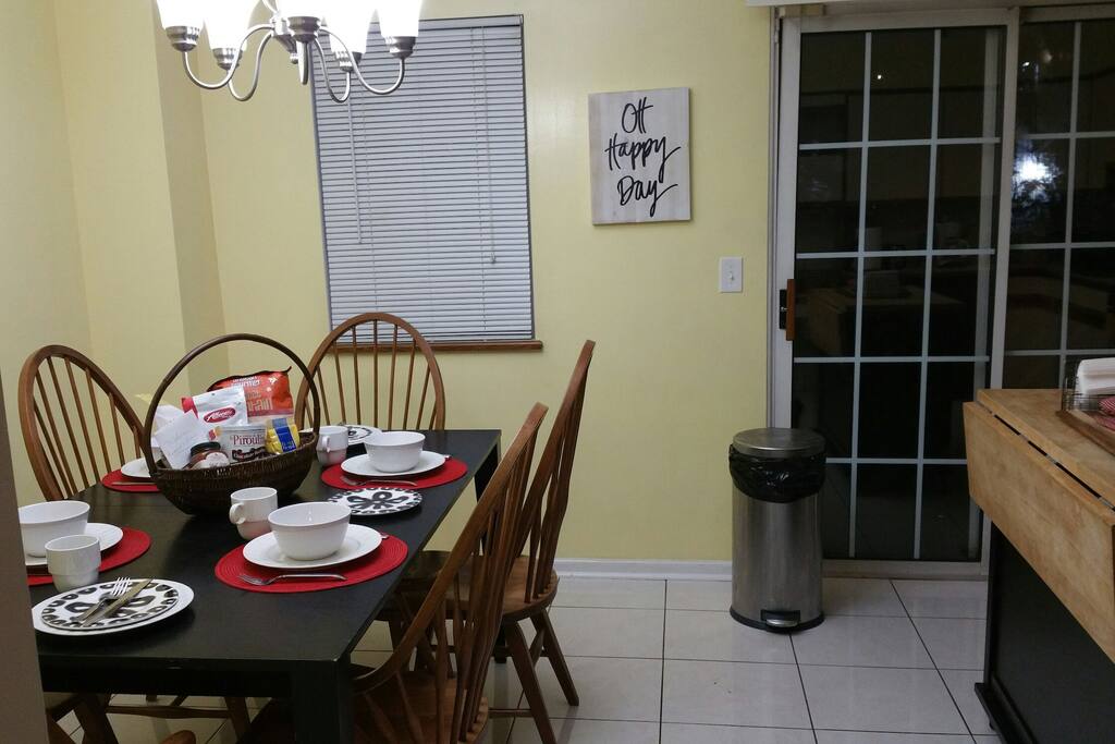 large kitchen great for family breakfast