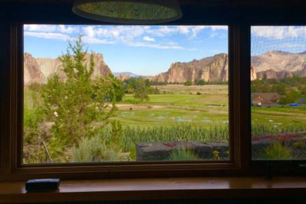 View from the kitchen table