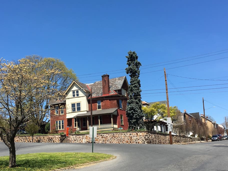 Our house is on the corner. There is usually plenty of parking along Prospect Avenue