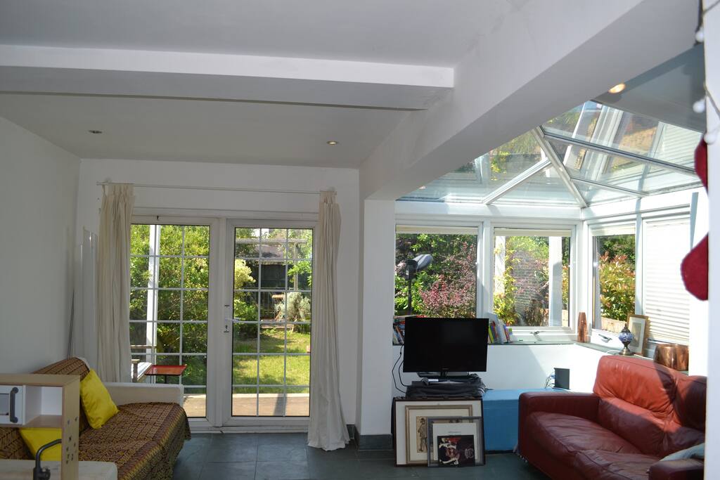 Living room and kitchen