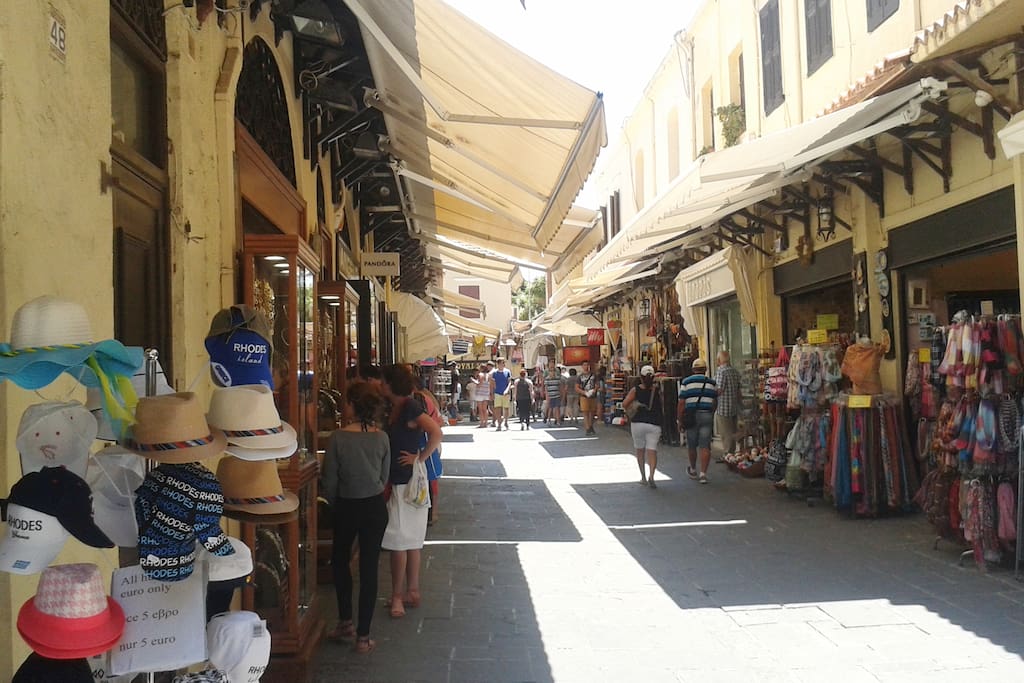 The apellou street during the summer