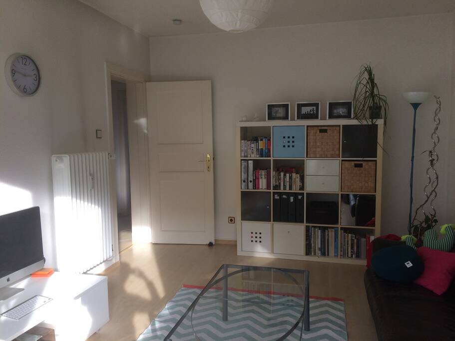 Wohnzimmer vom Balkon aus