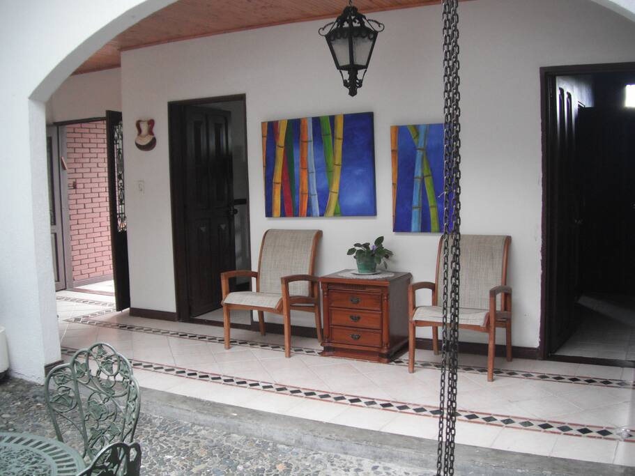 Chairs outside the room