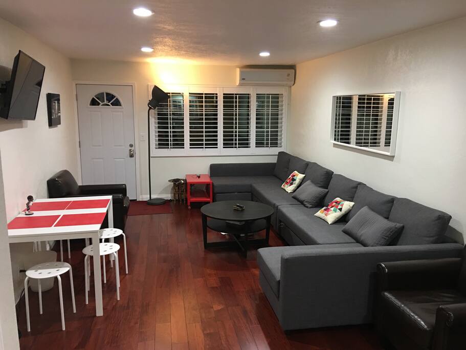 Living Area with Roku TV