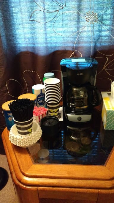 Free coffee in room