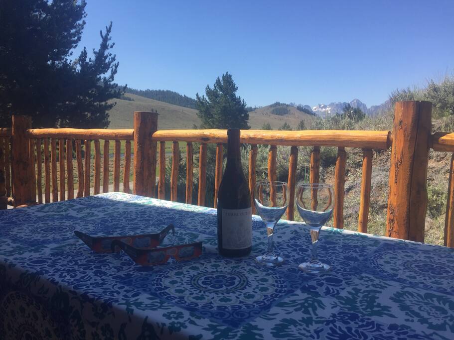 Picnic Table on Deck is great for BBQ and outdoor meals
