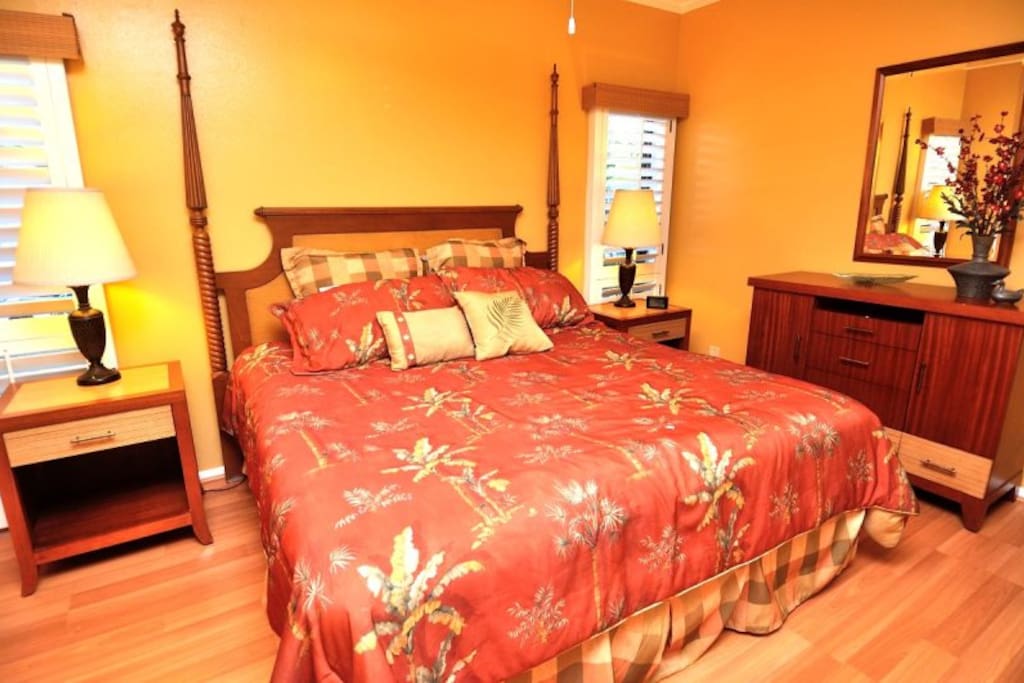 Full size bedroom with king bed
