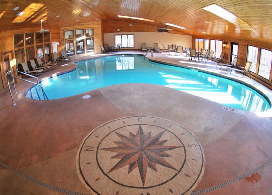 The indoor pool located in the Pilot House and open 24/7!
