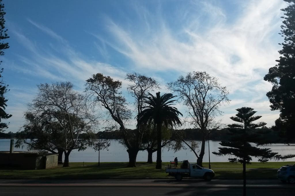 The beautiful Lake Monger is closeby