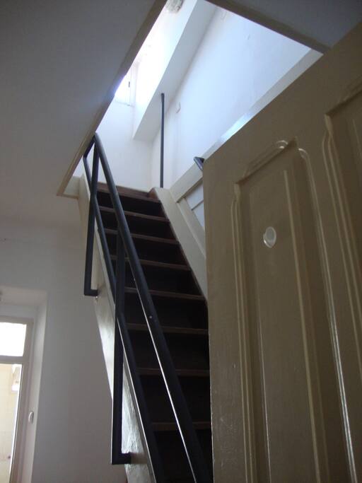 The stairs to access your room