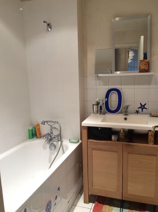 Bathroom with washing-machine