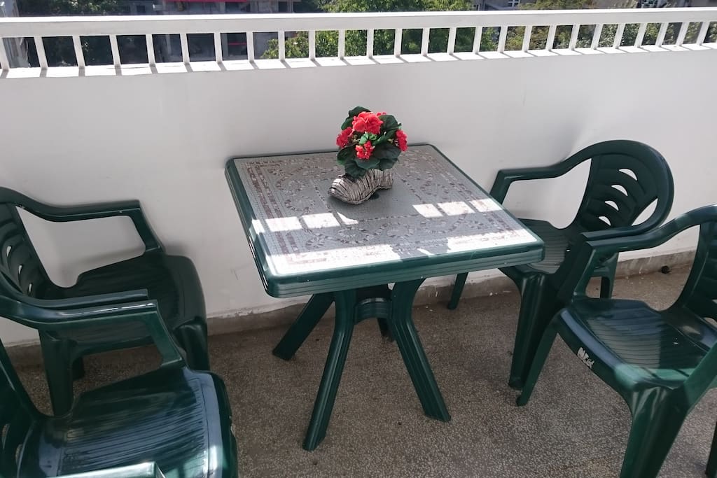 Very sunny and large terrace with a beautiful view