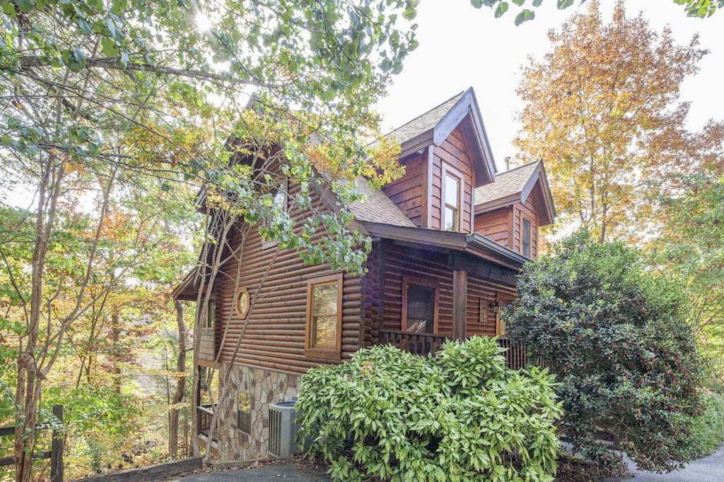 side of cabin