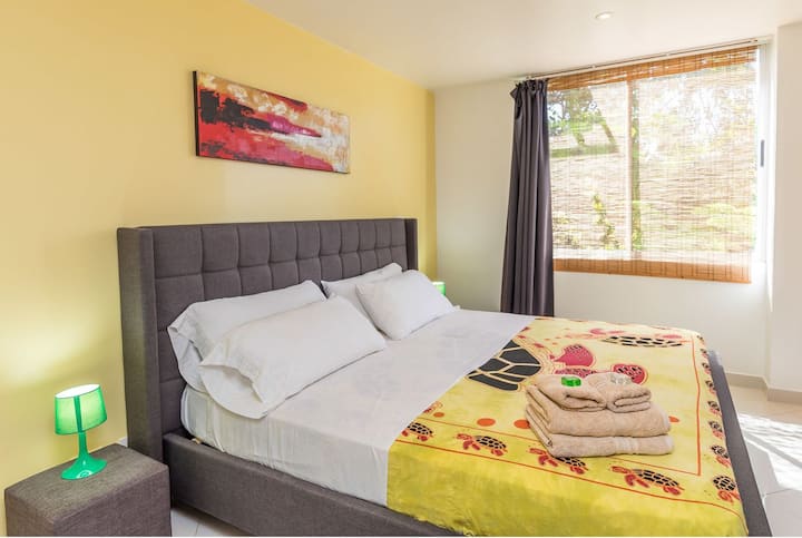 1 საძინებელი 193 × 203 სმ ზომის საწოლით