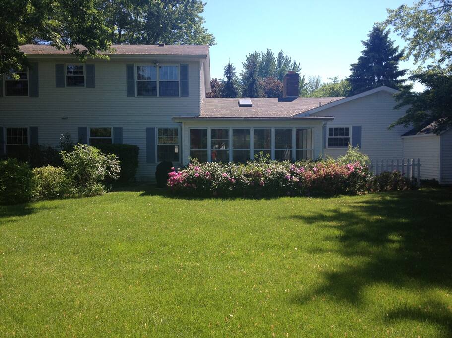 Back view of house