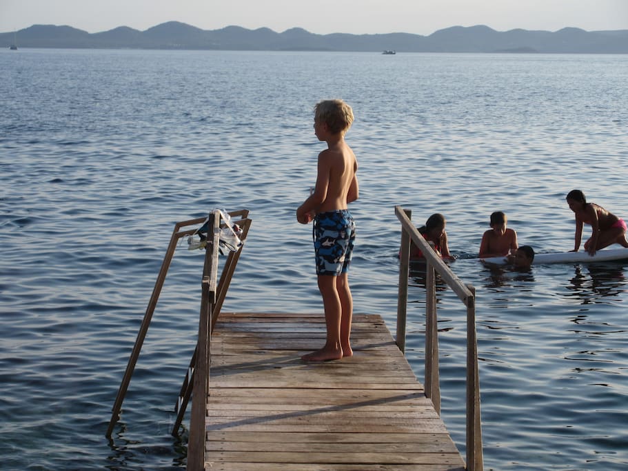 closest beach. my kid is thinking of taking a dive