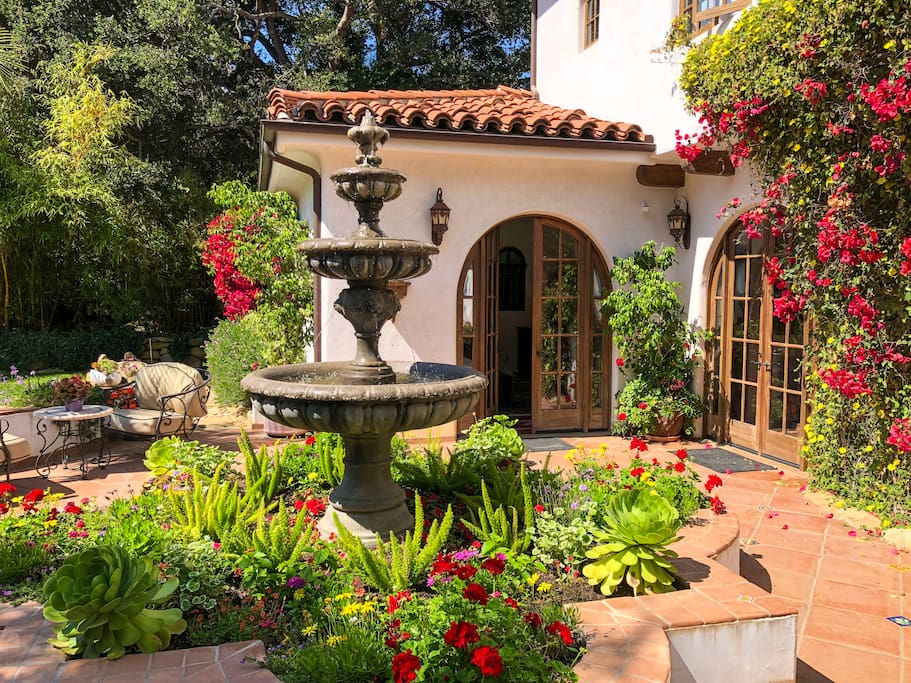A colorful view of the entrance to your room!