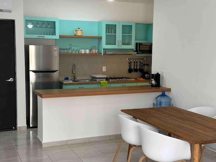 Departamento Equipado En Puerto Morelos - Puerto Morelos