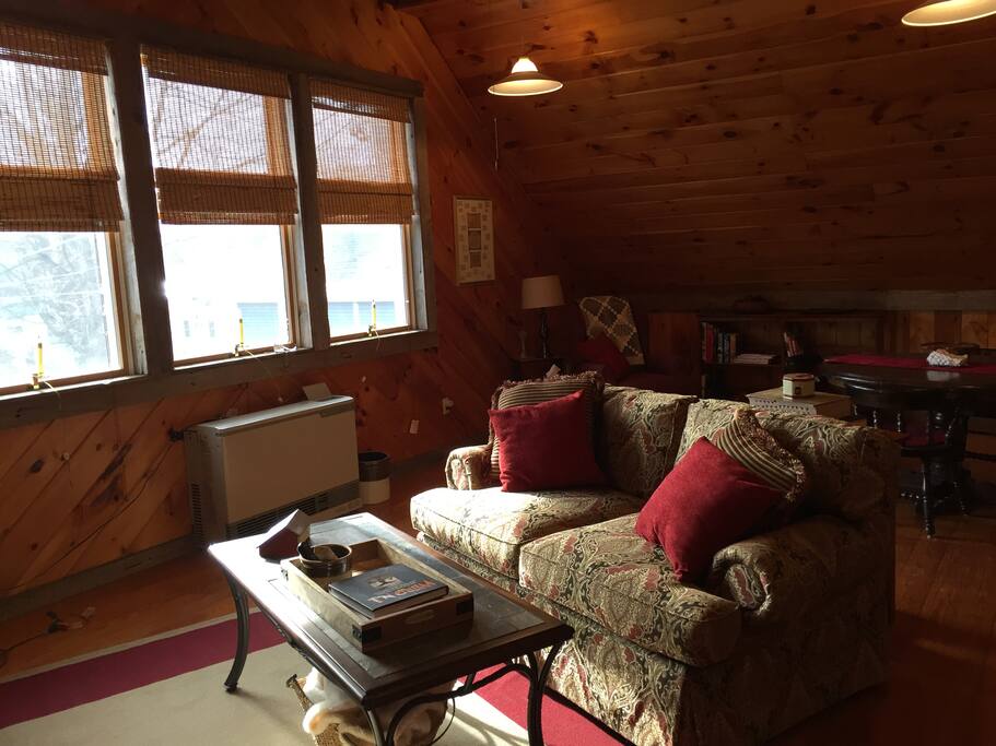 Bright sunny windows in main living room area.