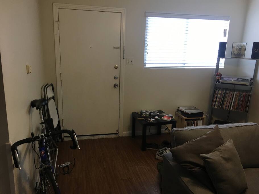 Entrance and living room