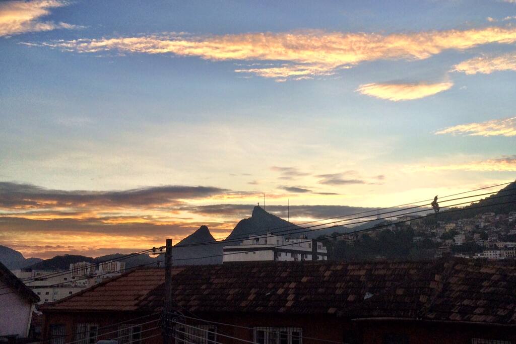 view from the bedroom window