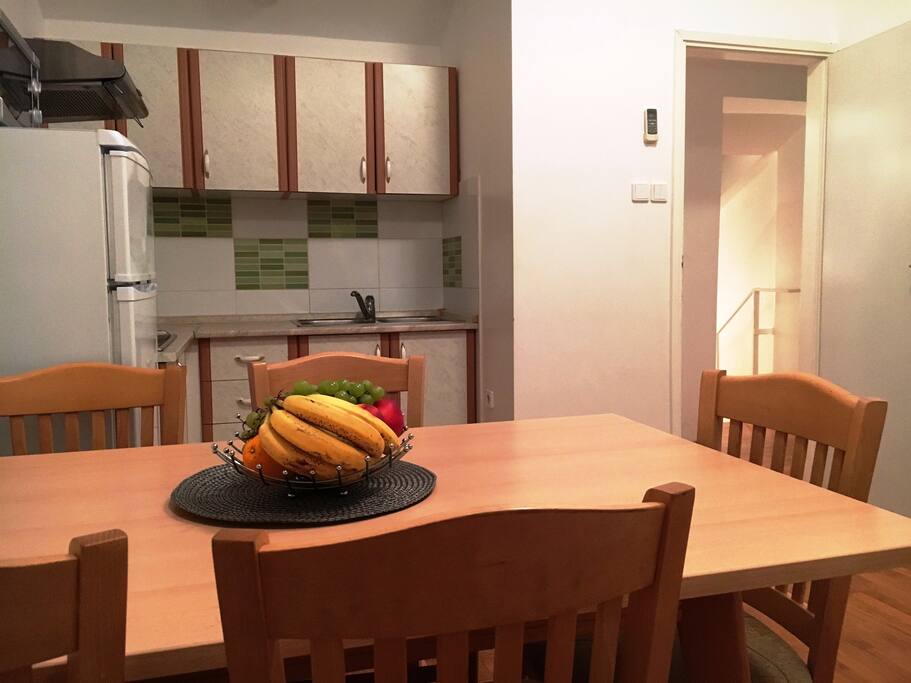 Dining area in the kitchen