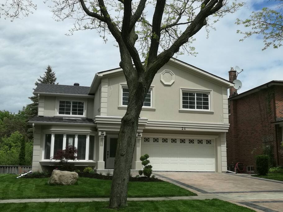 front of the house