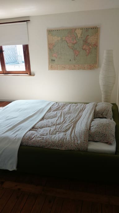 bedroom, double bed