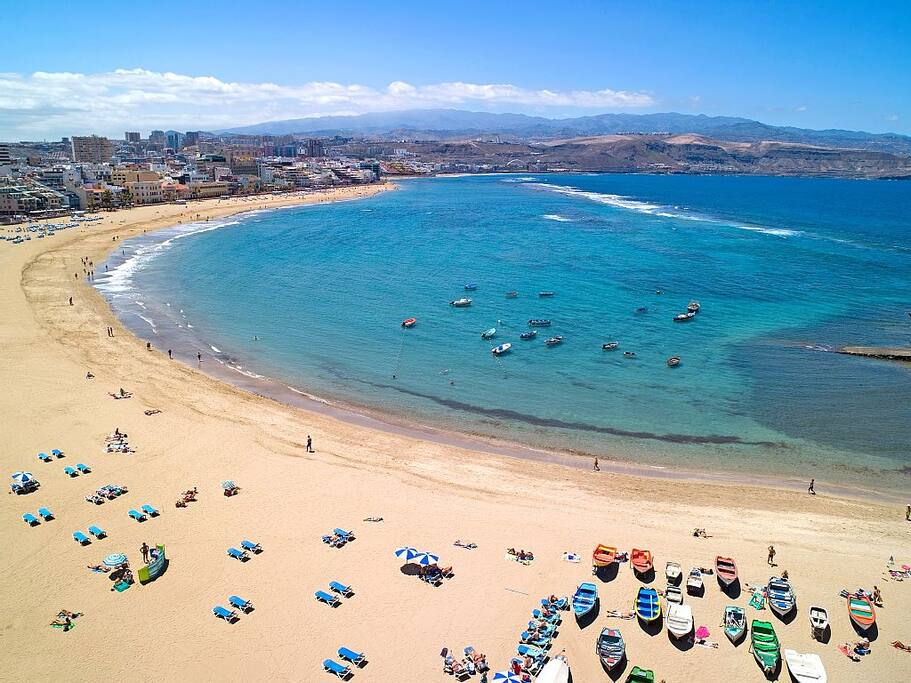 Playa de Las Canteras en Las Palmas de Gran Canaria