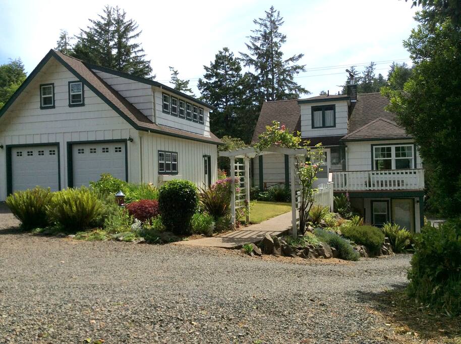 Our "A Little Bit of Heaven" apartment suite is completely separate from the main house, where we live.