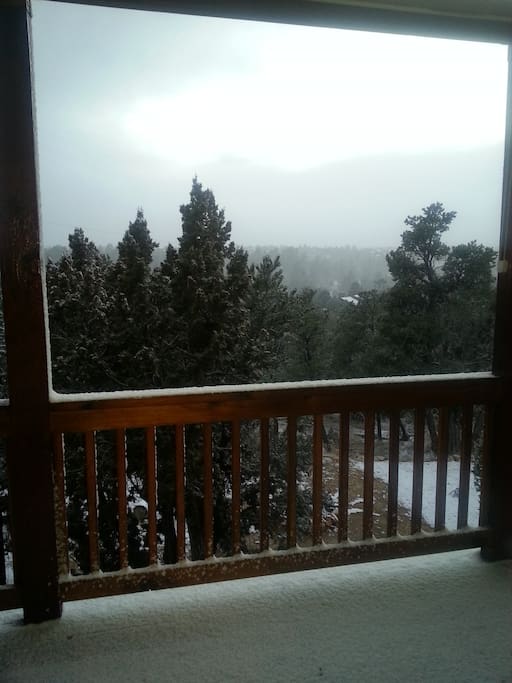 Winter wonderland
view from the deck