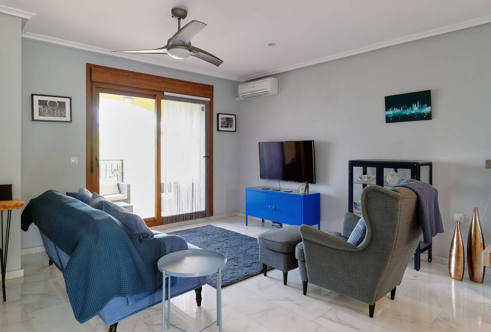 Living Area with Smart Tv