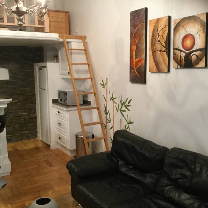 Mezzanine au dessus de la cuisine