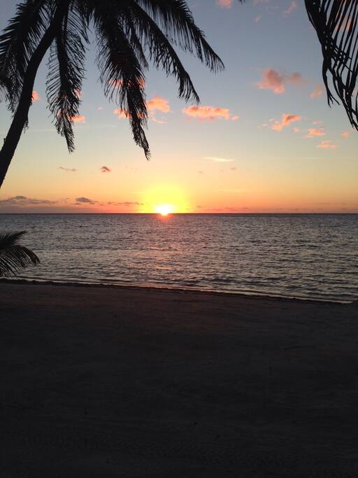 Beautiful belize sunrise