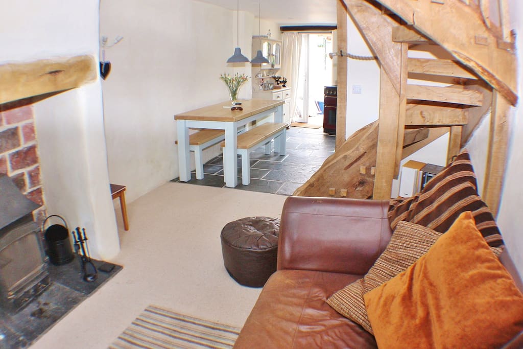 Lounge/Diner with woodburning stove