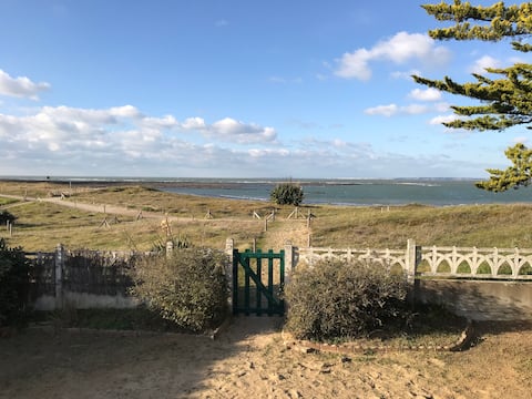 House, view and direct beach access