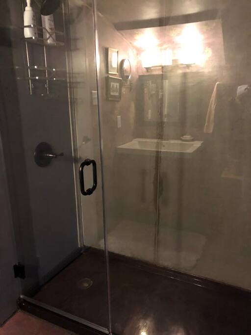 Shower in shared bathroom