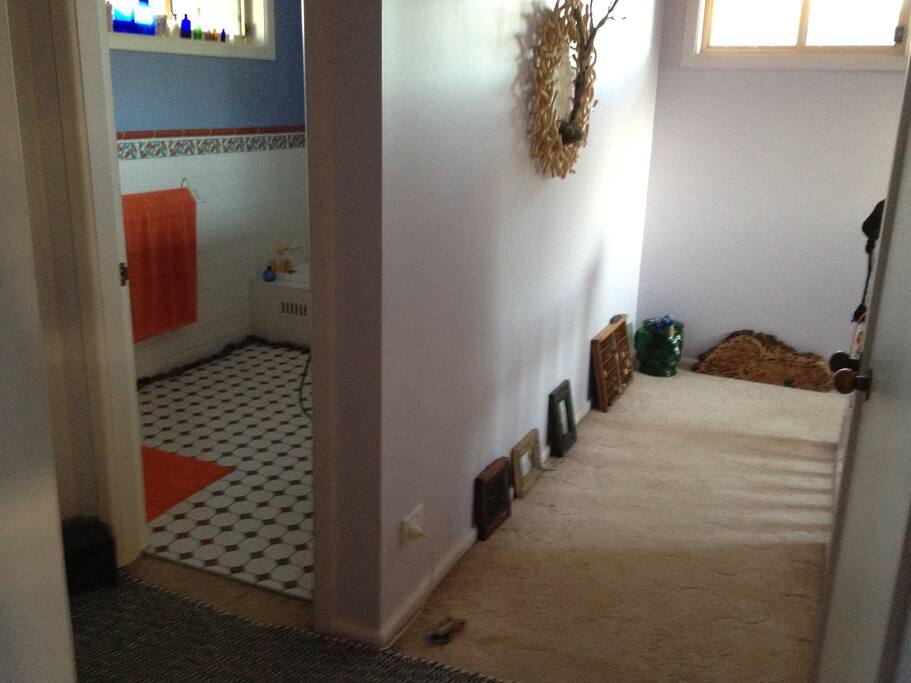 Close to bathroom and toilet.