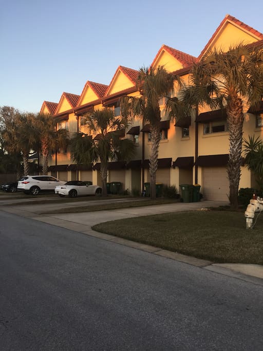 Home exterior. Unit D is the 3rd from left.