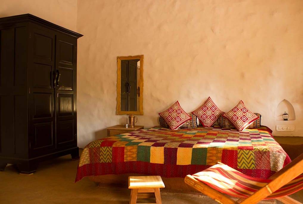 Earthy, rustic living in the spacious rooms...