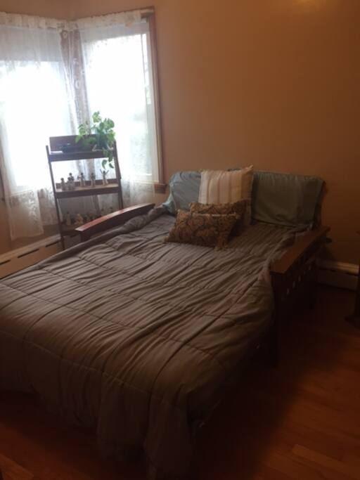 Recently painted bedroom.