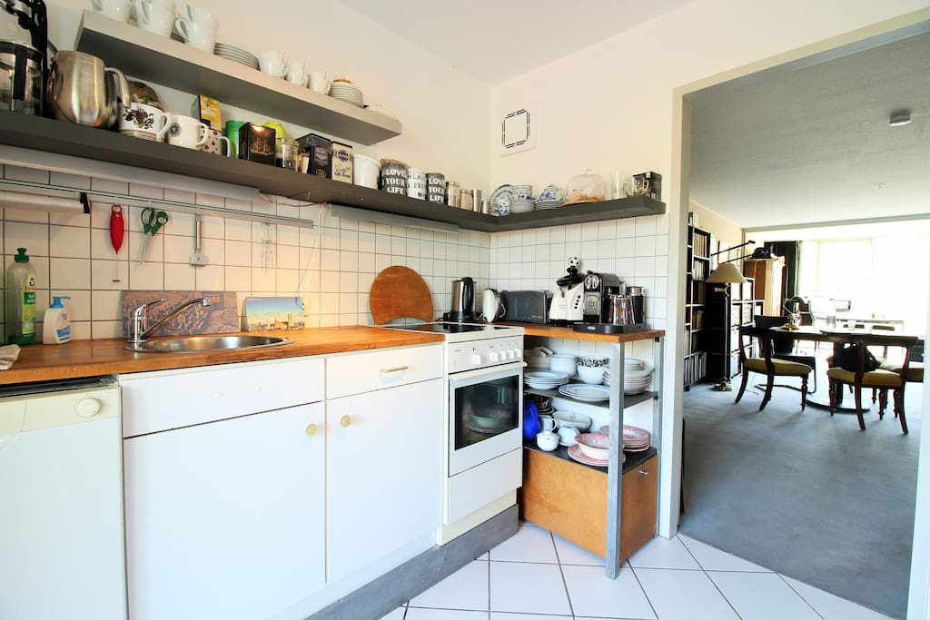 The kitchen is modern and fully equipped with everything you'll need for the preparation of home cooked meals.
