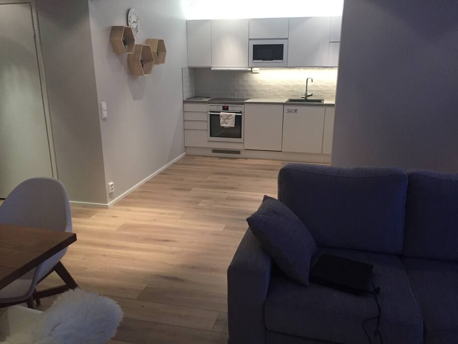 Kitchen from the living room