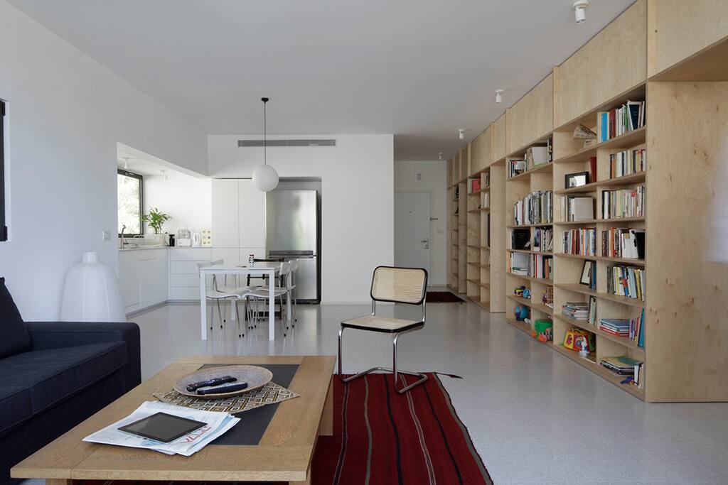 Living room & open kitchen
