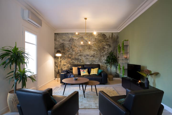 Gorgeous flat 4bed 5min to tube in lovely Eixample