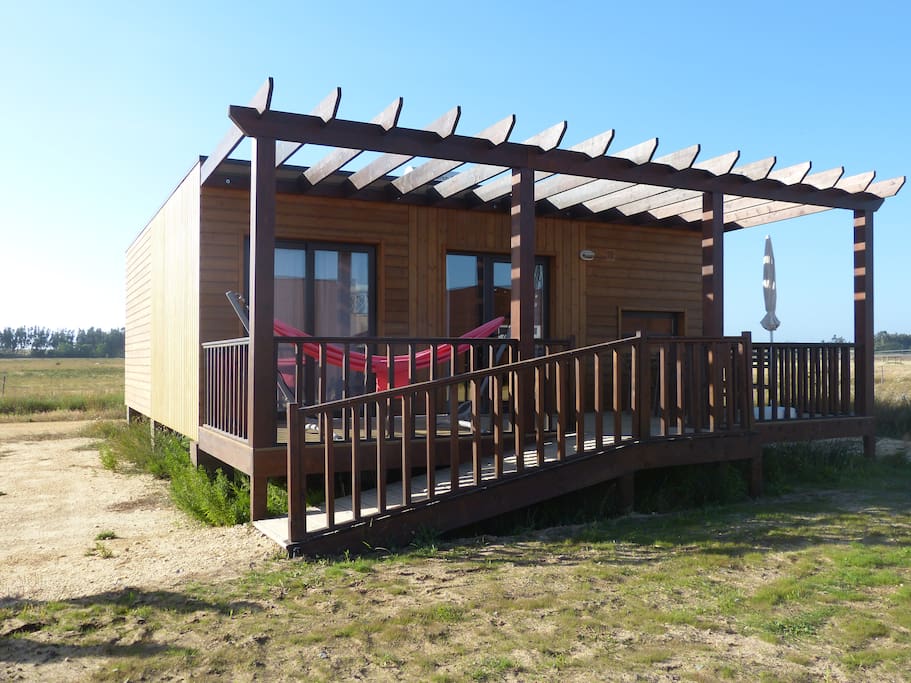Vista frontal com rampa